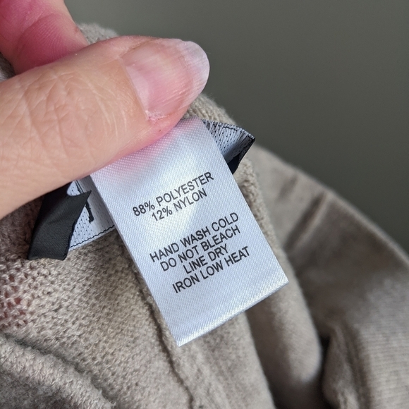 𝅺lulu's Beige Sweater Knit Joggers XS Track Stripe Loungewear Neutral - Picture 11 of 11